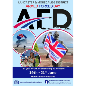 Forces and families united at Armed Forces Day Morecambe 19th to 21st June