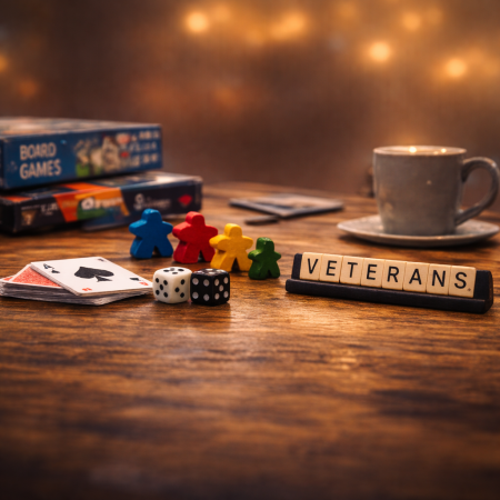 games night for veterans and families
